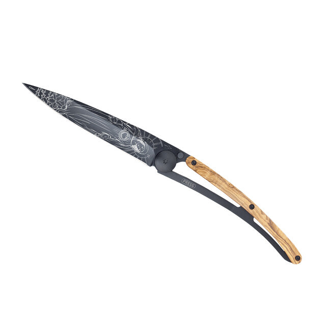 Deejo Tattoo sklopivi nož Virgo, Black olive wood