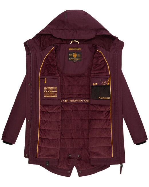 Navahoo BRINJAA ženska softshell prijelazna jakna, Wine