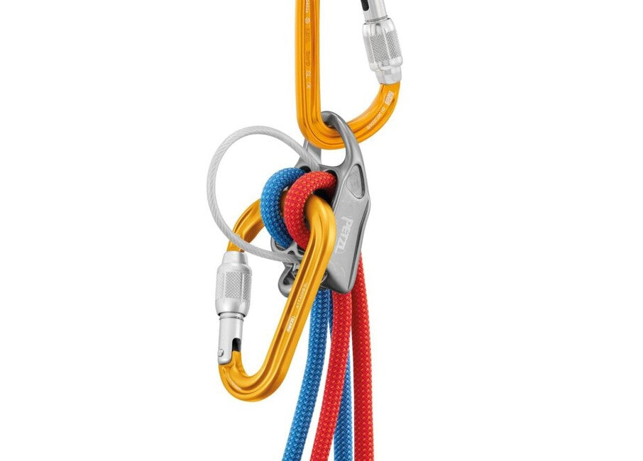 Petzl Attache HMS karabiner s kružnim presjekom i zaključavanjem, žuti