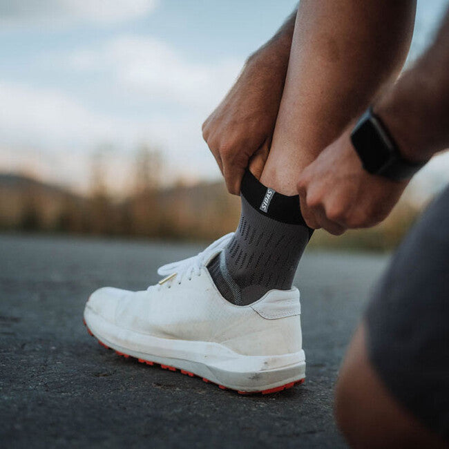 Sidas T-Free Run čarape, sive/crne