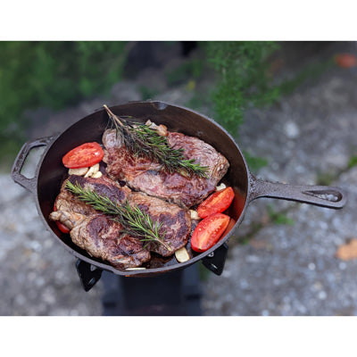 Origin Outdoors tava od lijevanog željeza za vatru, 31 cm, 1,8 L