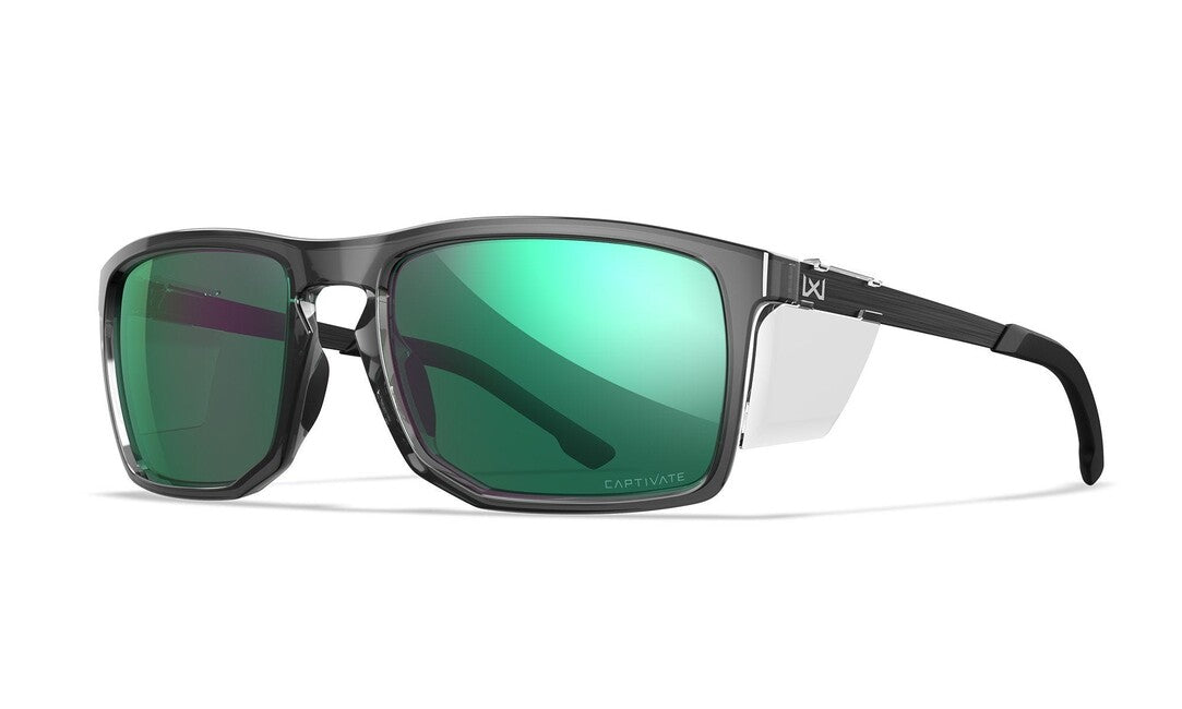 Wiley X Axe sunčane naočale Captivate Polarized Green Mirror/Gloss Crystal Grey