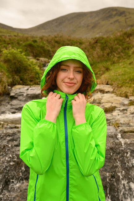 Mac in a Sac Origin 2 nepromočiva jakna UNI, neon green