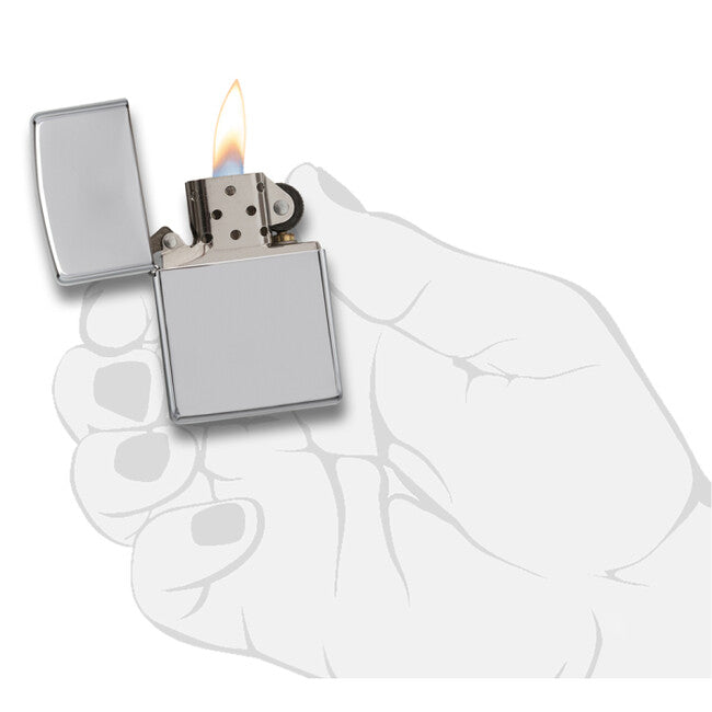Zippo benzinski upaljač, high polish chrome