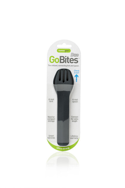 Humangear GoBites DUO pribor za jelo, sivi