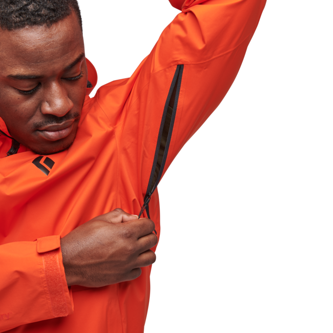 Black Diamond Stormline Stretch Rain Shell nepromočiva muška jakna, octane