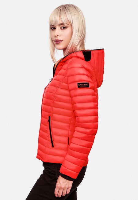 Navahoo Kimuk ženska prijelazna jakna s kapuljačom, Neon coral