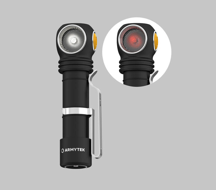 ArmyTek Wizard C2 WR naglavna svjetiljka LED s magnetskim držačem napajanje iz akumulatora 1100 lm 3 h 65 g, White & Red