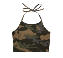 Brandit Neckholder ženska majica bez rukava, dark camo