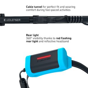 LEDLENSER Neo9R naglavna svjetiljka 6,66 Wh, crno-plava