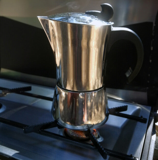 BasicNature Stainless Steel espresso moka lonac za 6 šalica