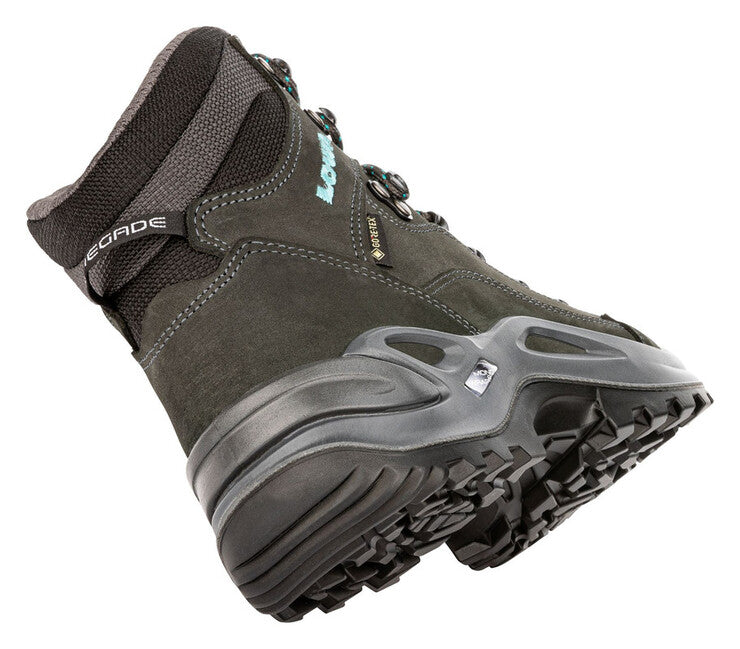 LOWA Renegade GTX Mid Ls ženska obuća za trekking, asphalt/turquoise