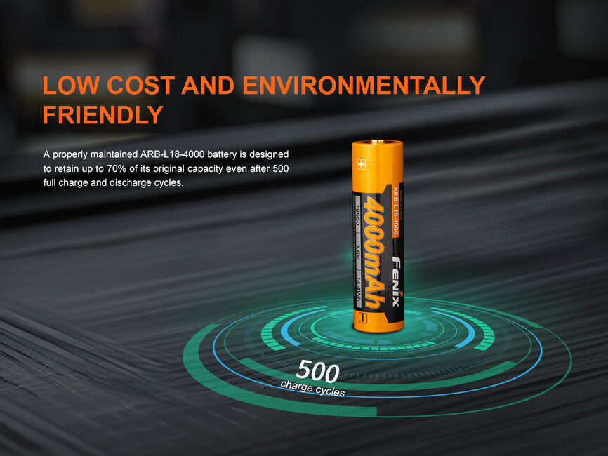 Fenix baterija punjiva 18650 4000 mAh (Li-Ion)