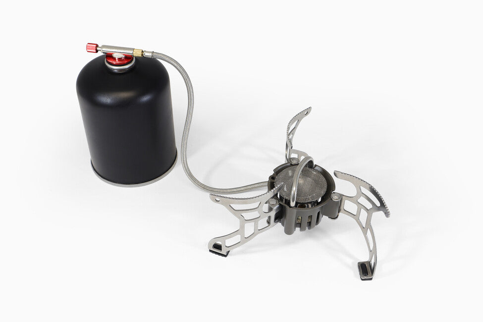 Origin Outdoors Rugged Multifuel kompaktno višegorivno kamping kuhalo s bocom za gorivo i setom alata
