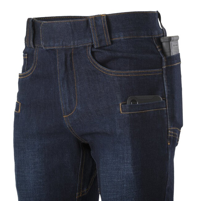 Helikon-Tex GREYMAN traper hlače taktičke Slim Denim Mid, Dark Blue