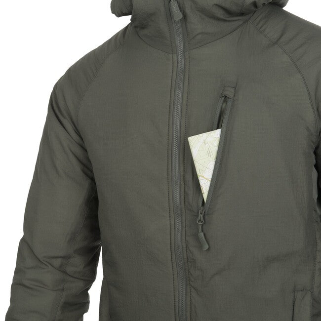 Helikon-Tex WOLFHOUND jakna s kapuljačom Climashield Apex, US Woodland