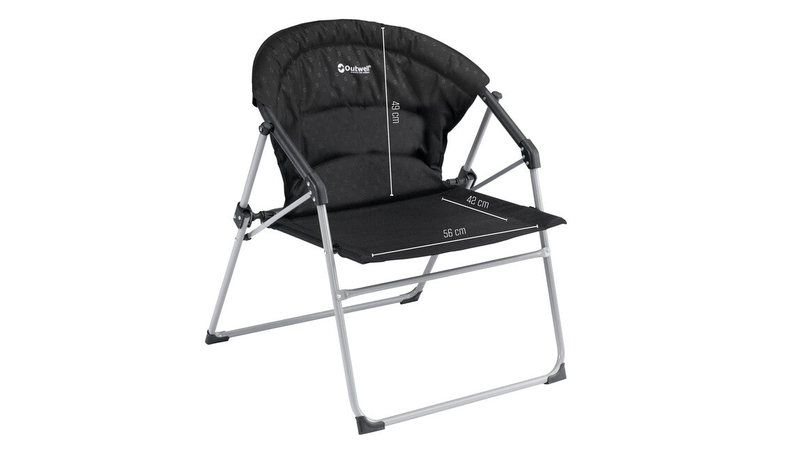 Outwell Campana sklopiva stolica, crna