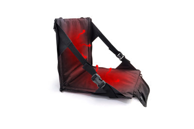 Origin Outdoors kompaktno grijano sjedalo, crno
