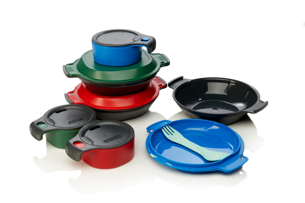 Humangear GoKit Deluxe kutija za ručak, ugljeno-zelena