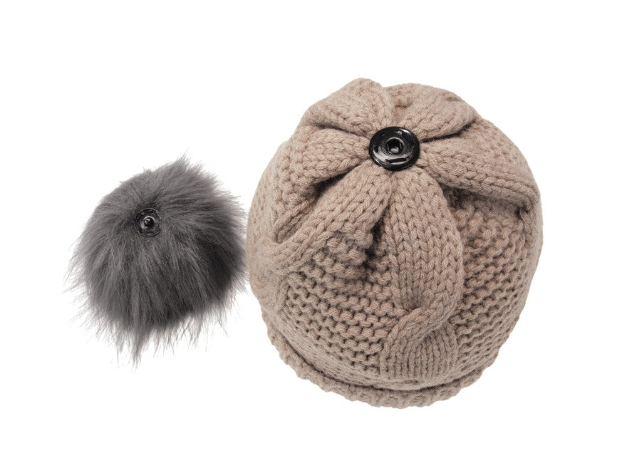 Origin Outdoors Bobble kapa Merino, bež
