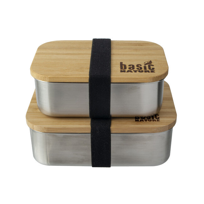 Origin Outdoors Bamboo kutija za ručak od nehrđajućeg čelika 1,2 l