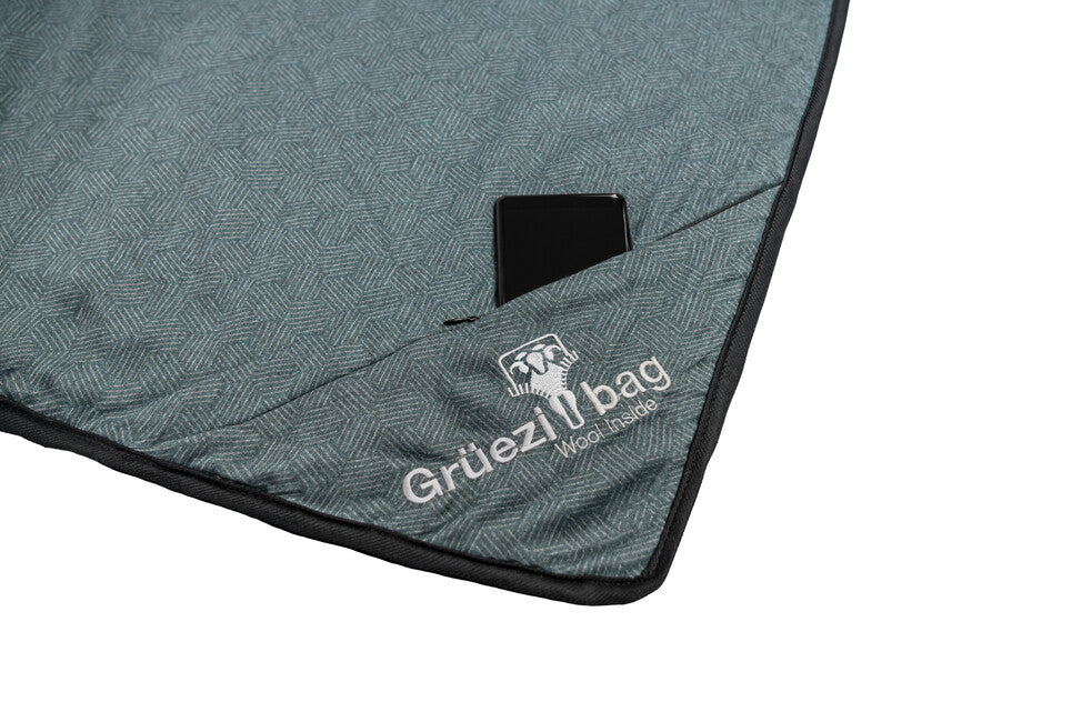 Grüezi-Bag Wellhealth Grüezi vunena deka sivoplava deluxe