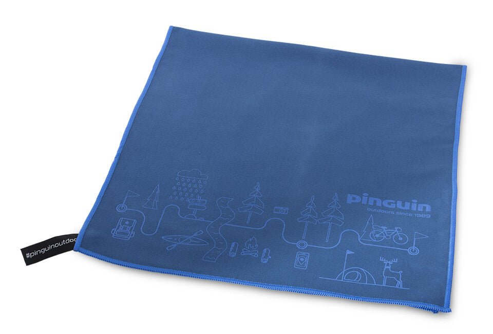 Pinguin Micro towel Map ručnik 40 x 40 cm, petrol