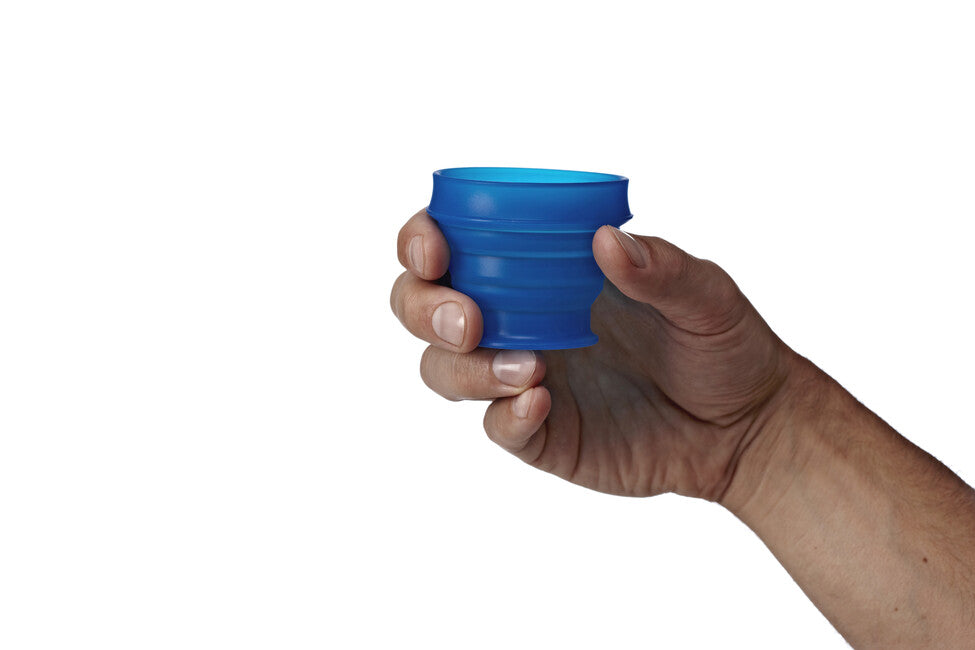 Humangear Go Cup sklopiva putna čaša higijenska, lako se pakira ' GoCup, plava, 118 ml