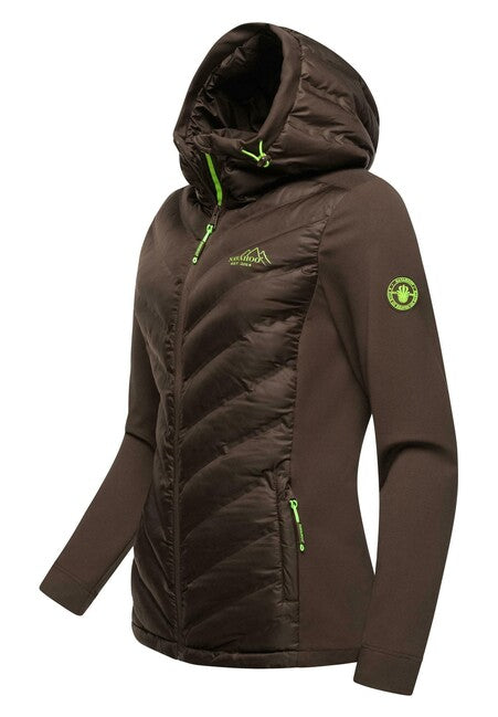 Navahoo NIMM MICH MIT ženska outdoor jakna, Dark choco