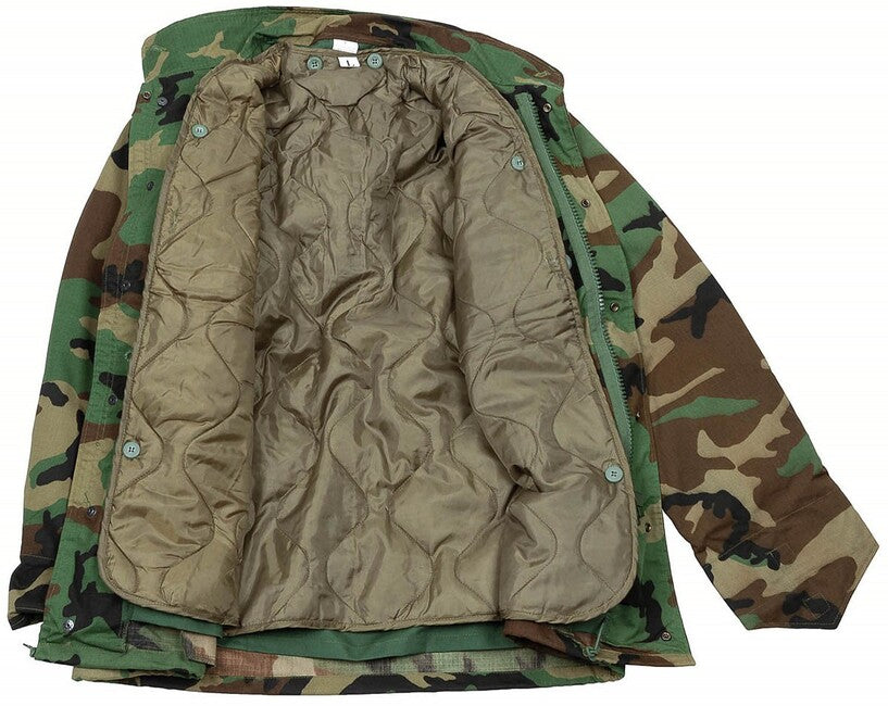 MFH M68 američka terenska jakna s odvojivom prošivenom podstavom, woodland