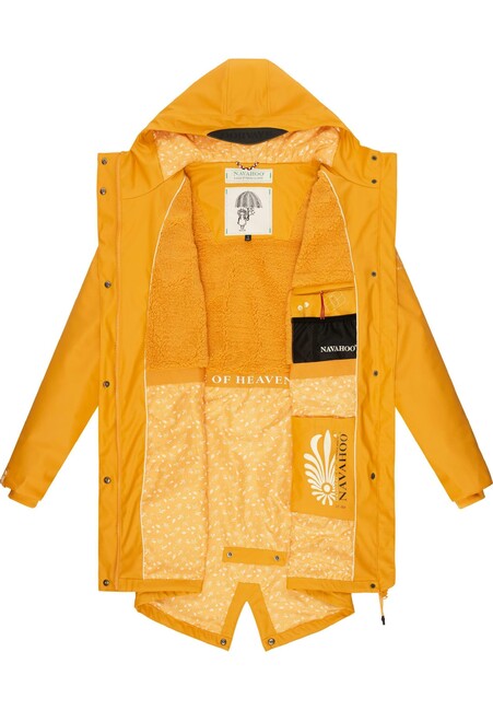 Navahoo FLOWER OF OCEAN ženska nepromočiva jakna, Amber yellow