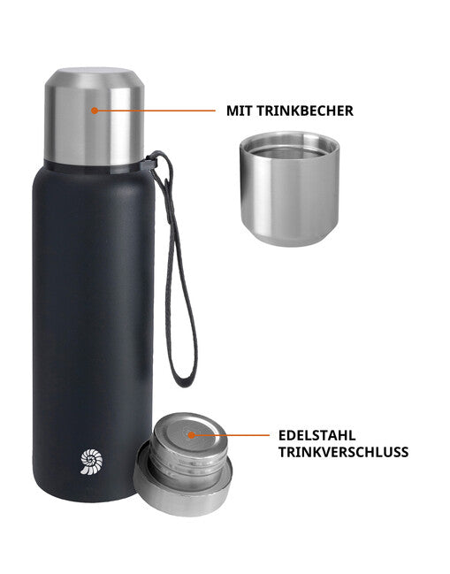 Origin Outdoors PureSteel vakuumska termosica 0,5 l, crna