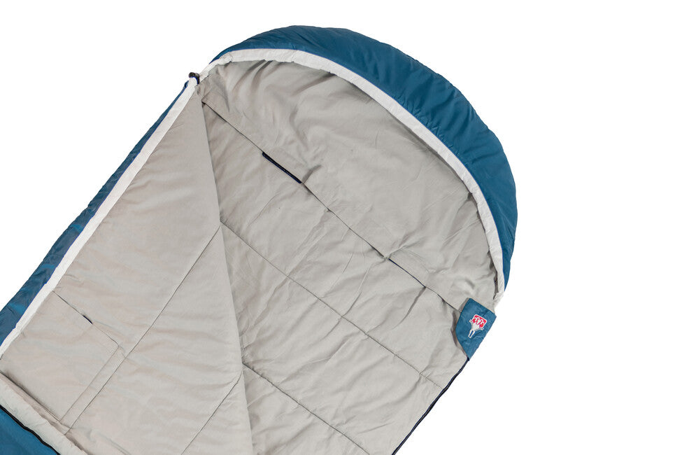 Grüezi-Bag Cotton Comfort Grueezi vreća za spavanje, duboka različak plava, desno
