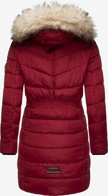 Navahoo Paula ženska parka zimska s kapuljačom, Dark red