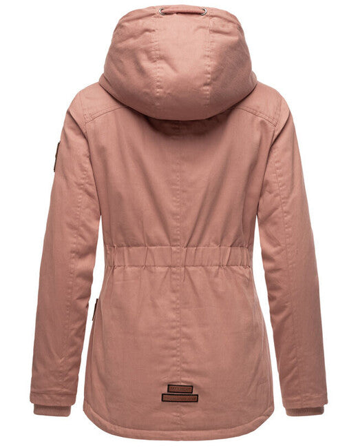 Marikoo Bikoo parka zimska ženska s kapuljačom, terracotta