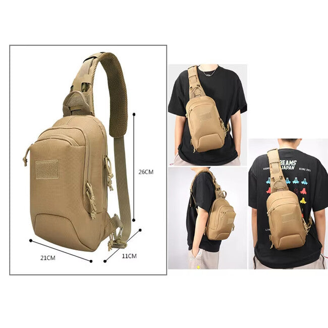DRAGOWA TACTICAL Mike jednoramenski ruksak, blackcamo