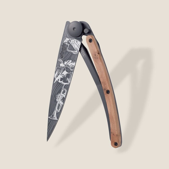 Deejo Tattoo sklopivi nož Jazz, Black juniper wood