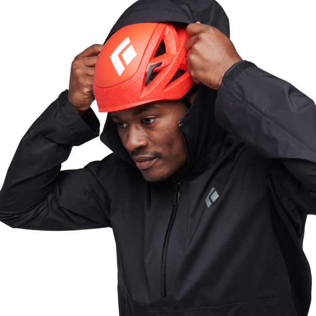 Black Diamond Stormline Stretch Anorak nepromočiva muška jakna, crna