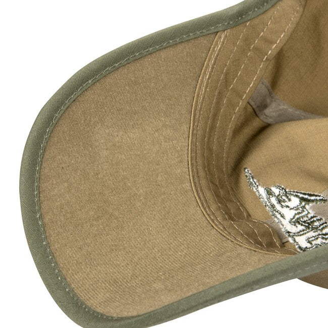 Helikon-Tex kapa sa šiltom PolyCotton Ripstop logom, Coyote / Olive Green