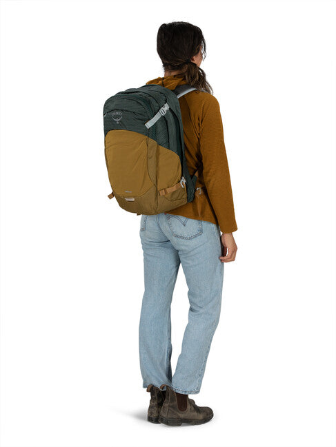 OSPREY NEBULA gradski ruksak, green tunnel/brindle brown