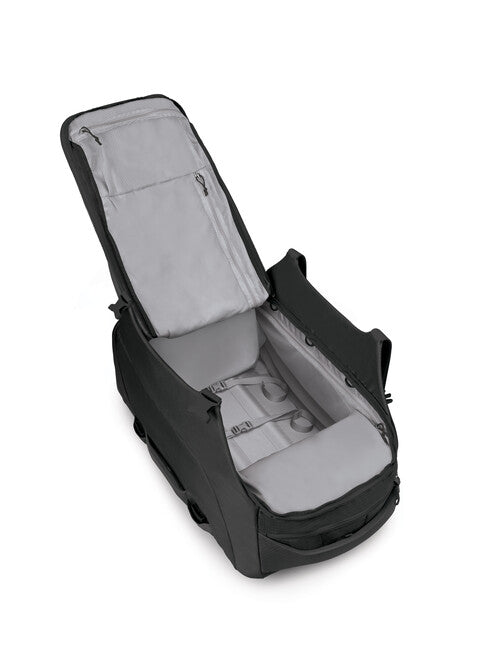 OSPREY SHUTTLE 100 putna torba na kotačima, crna
