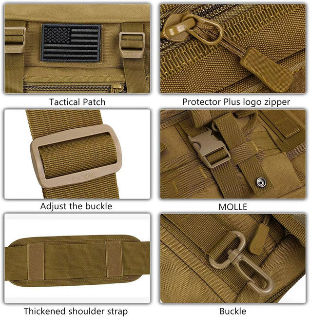 DRAGOWA Tactical Shrapnel taktička torba na rame, CP black
