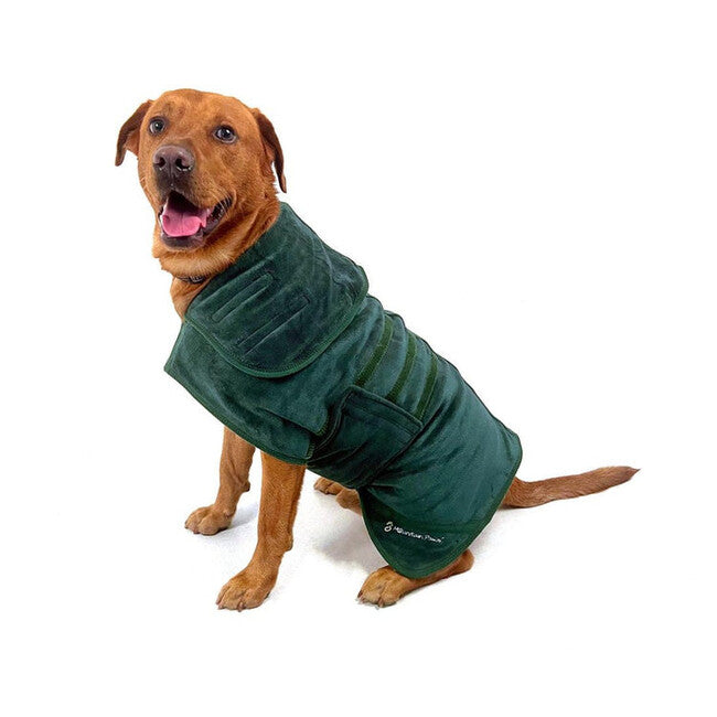Mountain Paws Dog Robes halat za pse extra velik, zeleni