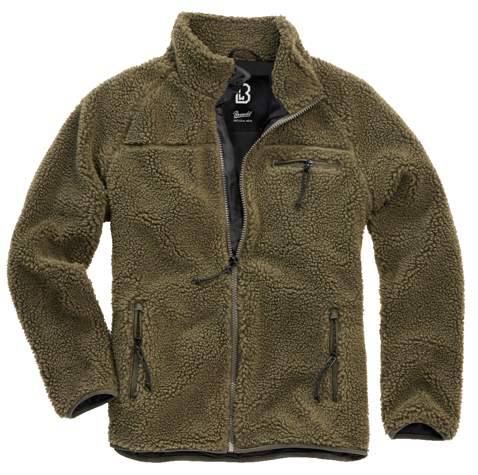 Brandit Teddyfleece flisová bunda, olivová