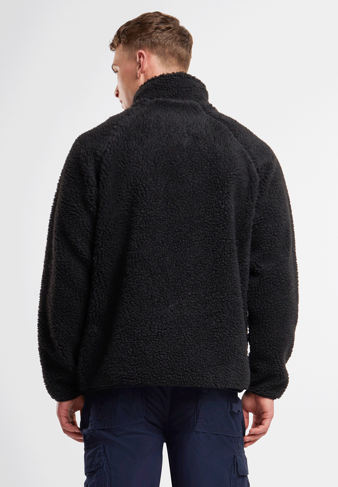 Brandit Teddyfleece flisová bunda, čierna