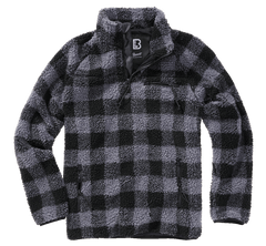 Brandit Teddyfleece Troyer flis jakna, crna/siva