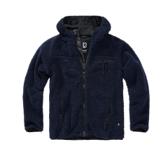 Brandit Worker flis jakna s kapuljačom Teddyfleece, mornarička plava
