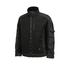 Brandit Fleecejacket jakna Ripstop, crna