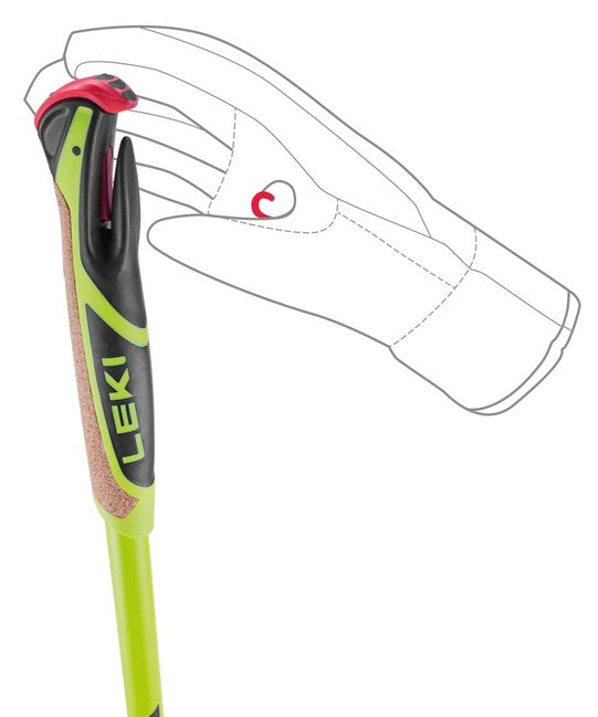 LEKI CC 450 štapovi za skijaško trčanje, neonsko žuta/crno-bijela
