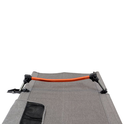 BasicNature kamping krevet povišeni, 190 cm, sivi